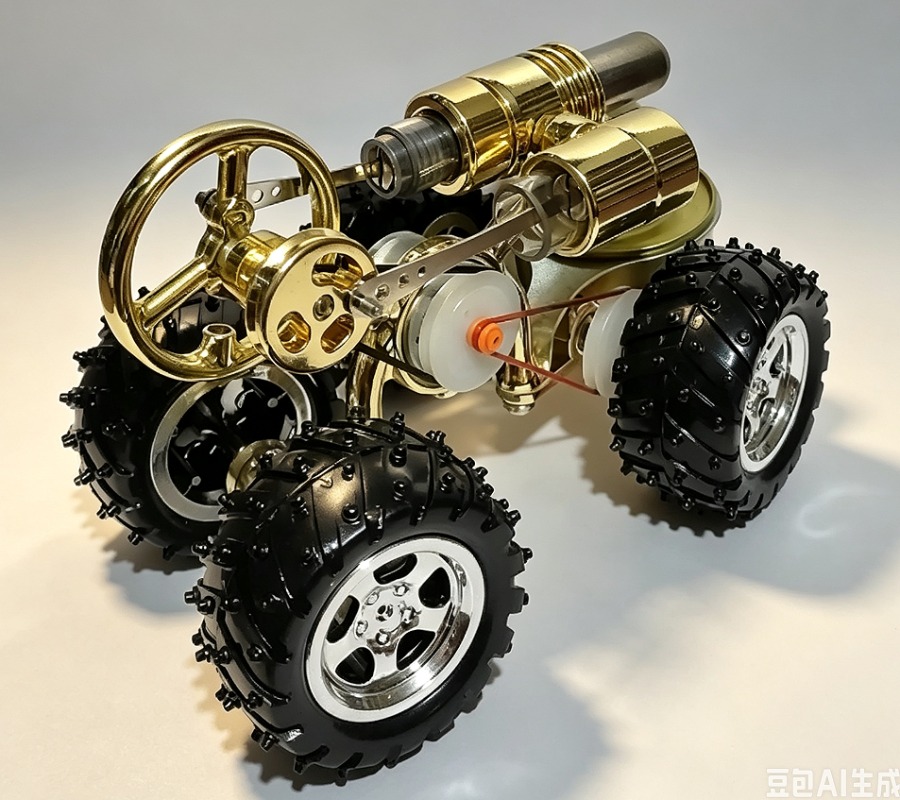 Science Toy - Modèle de mini-moteur à combustion externe,